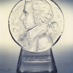 W.A. Mozart – kulatá plaketa – Rounded memorial tablet